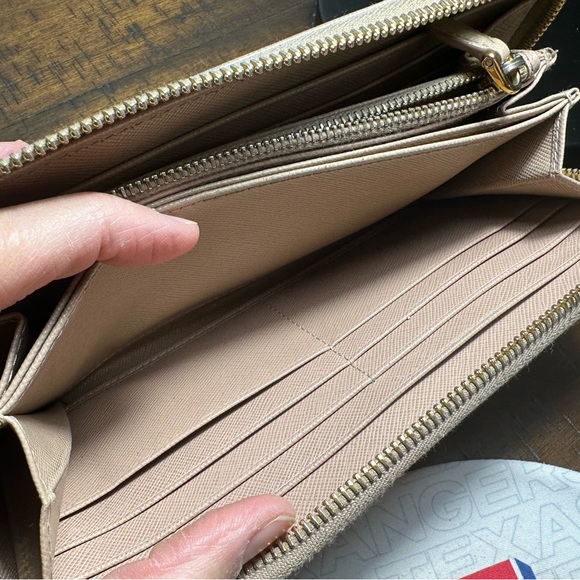 Prada Saffiano Leather Zip Around Wallet - Picture 4 of 13